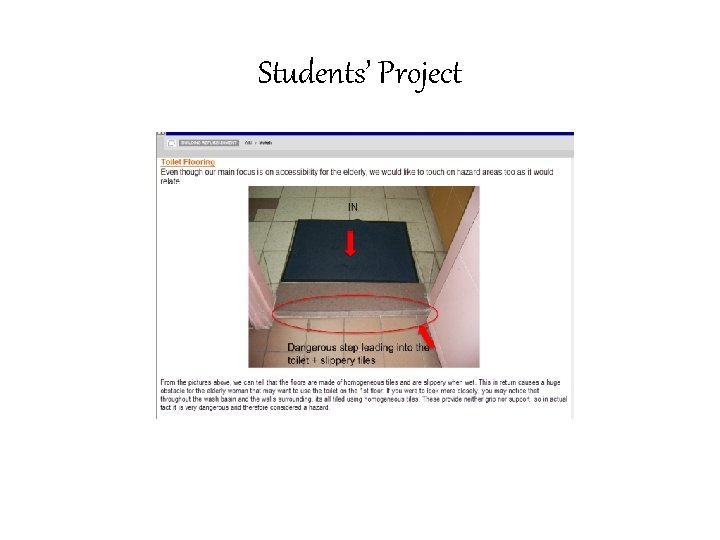 Students’ Project 