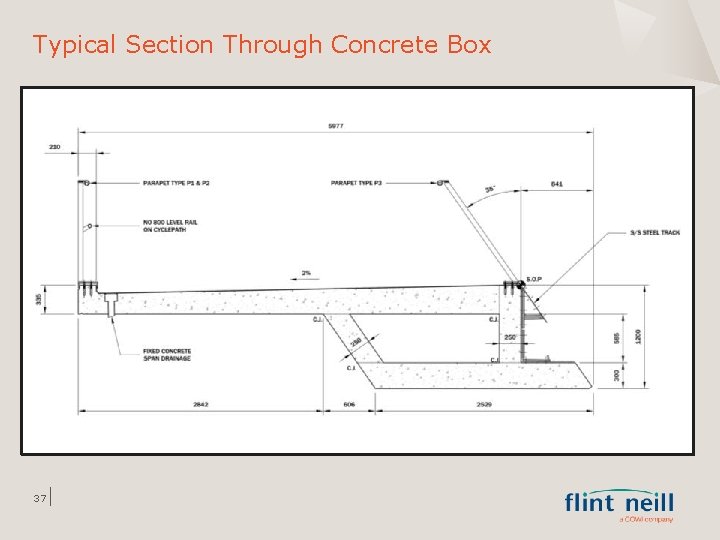 Typical Section Through Concrete Box 37 
