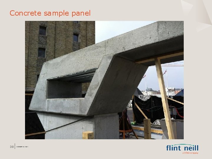 Concrete sample panel 38 OCTOBER 26, 2021 