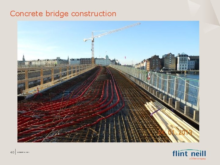 Concrete bridge construction 40 OCTOBER 26, 2021 