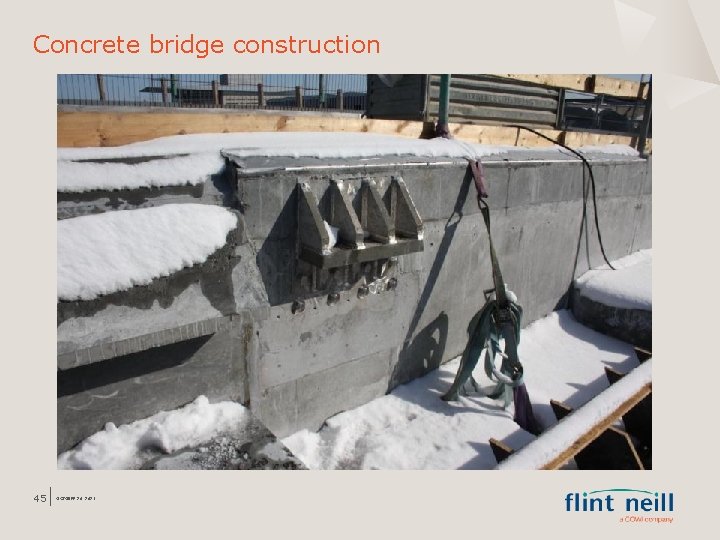 Concrete bridge construction 45 OCTOBER 26, 2021 