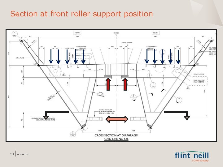 Section at front roller support position 54 26 OCTOBER 2021 