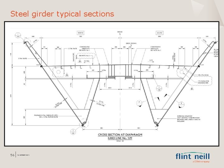 Steel girder typical sections 56 26 OCTOBER 2021 