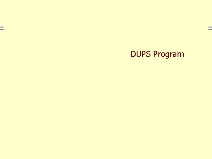 DUPS Program Chapter - 12 28 