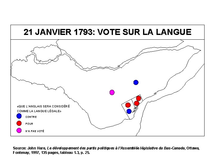 21 JANVIER 1793: VOTE SUR LA LANGUE «QUE L’ANGLAIS SERA CONSIDÉRÉ COMME LA LANGUE