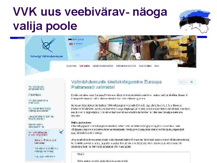 VVK uus veebivärav- näoga valija poole 