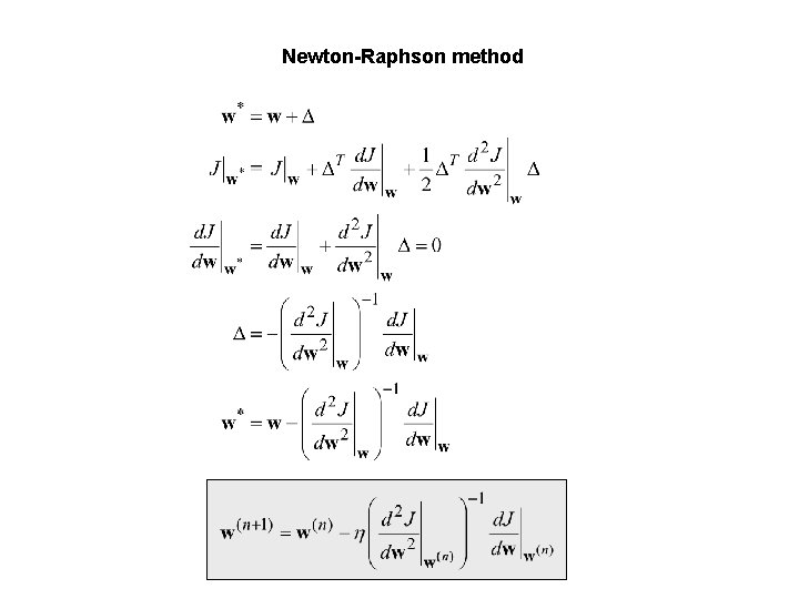 Newton-Raphson method 