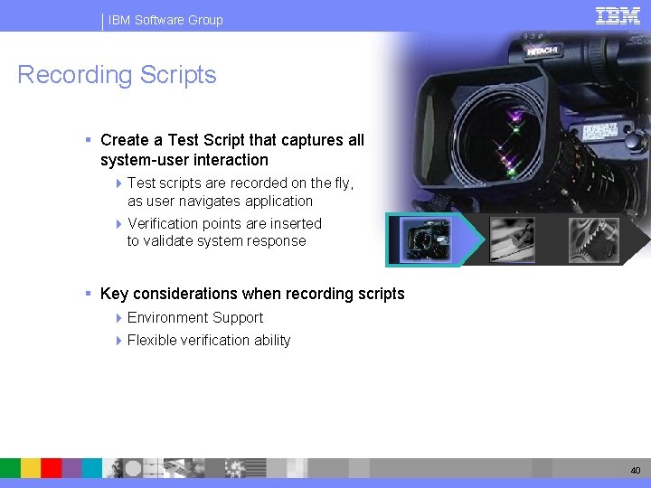 IBM Software Group Recording Scripts § Create a Test Script that captures all system-user