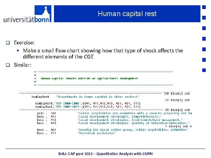 Human capital rest Exercise: • Make a small flow chart showing how that type