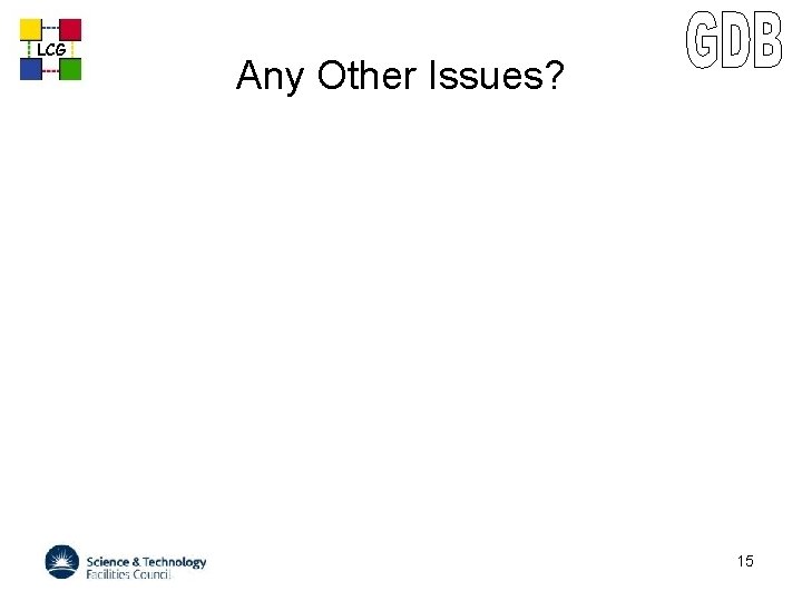 LCG Any Other Issues? 15 