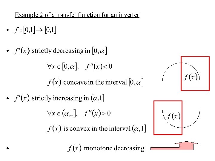 Example 2 of a transfer function for an inverter 