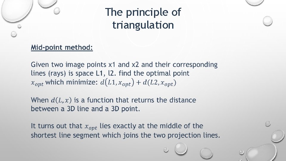 The principle of triangulation 