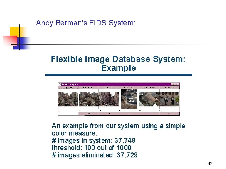 Andy Berman’s FIDS System: 42 