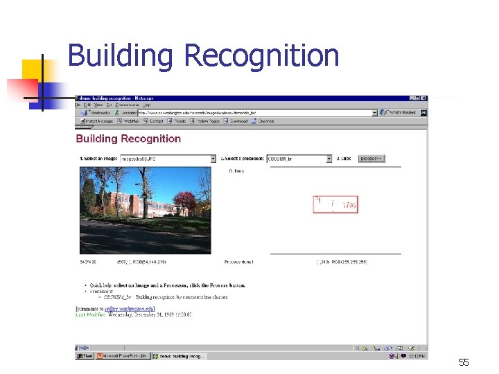 Building Recognition 55 