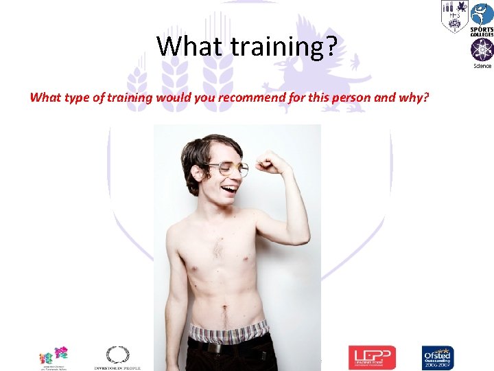 What training? What type of training would you recommend for this person and why?
