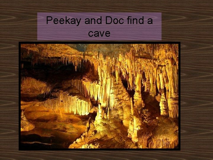 Peekay and Doc find a cave 