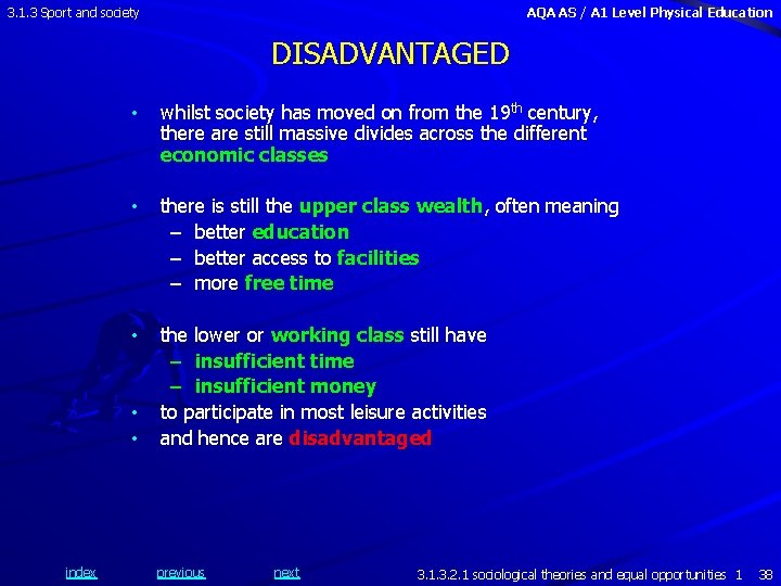 3. 1. 3 Sport and society AQA AS / A 1 Level Physical Education
