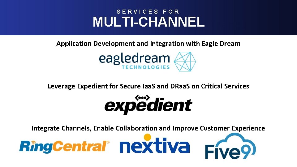 SERVICES FOR MULTI-CHANNEL Level-Set; Real Estate Macro-Industry Trends Application Development and Integration with Eagle