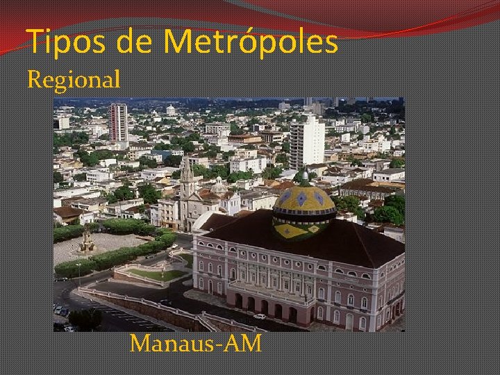 Tipos de Metrópoles Regional Manaus-AM 