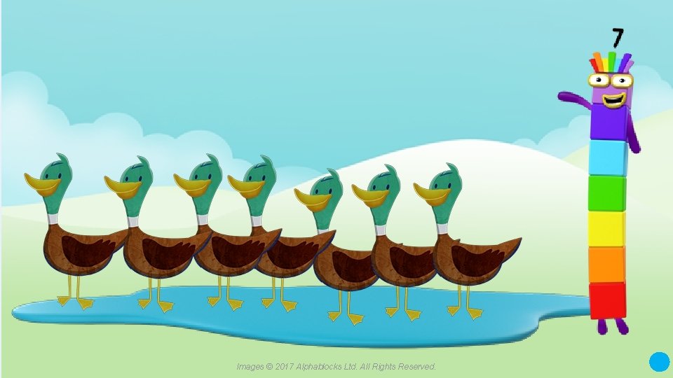 A blue dot in the corner of a slide indicates that there are notes