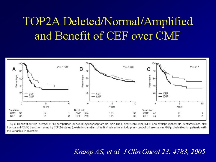 TOP 2 A Deleted/Normal/Amplified and Benefit of CEF over CMF Knoop AS, et al.