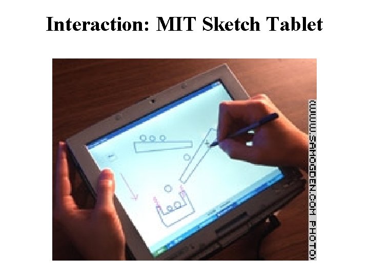 Interaction: MIT Sketch Tablet 