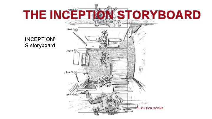 THE INCEPTION STORYBOARD INCEPTION’ S storyboard CLICK FOR SCENE 