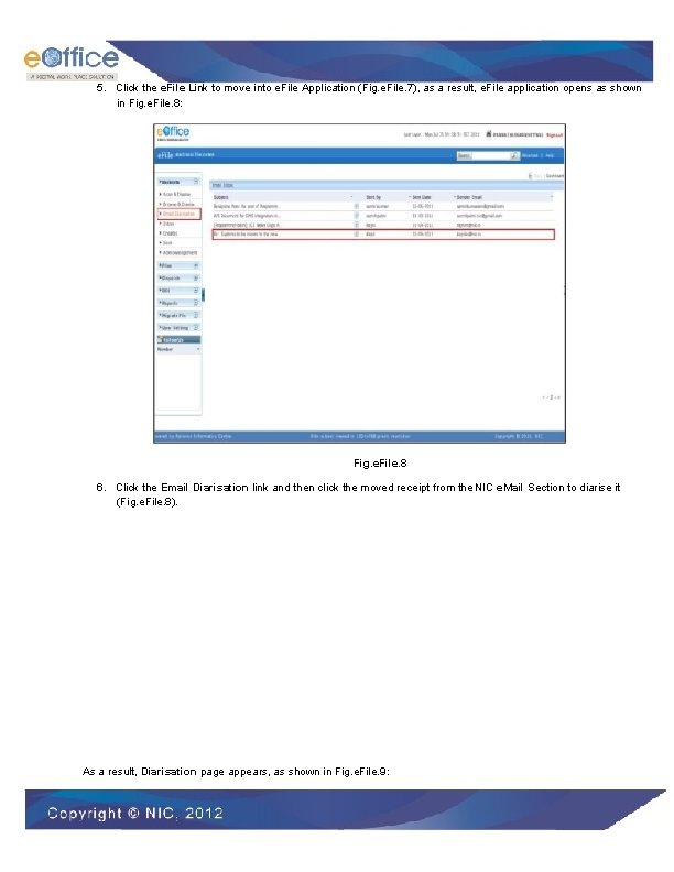 5. Click the e. File Link to move into e. File Application (Fig. e.