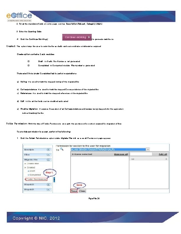2. Fill all the mandatory fields on cover page such as Description/Subject, Category (Main).
