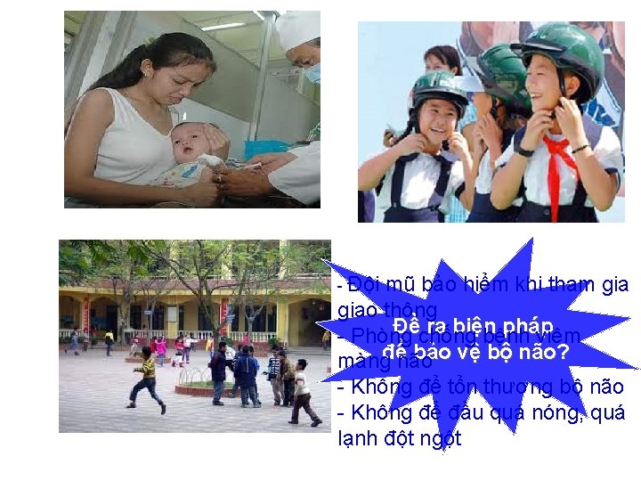  Đội mũ bảo hiểm khi tham giao thông Đềchống ra biện pháp Phòng