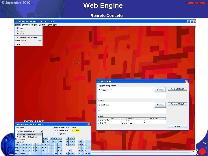 Web Engine Confidential Remote Console 16 