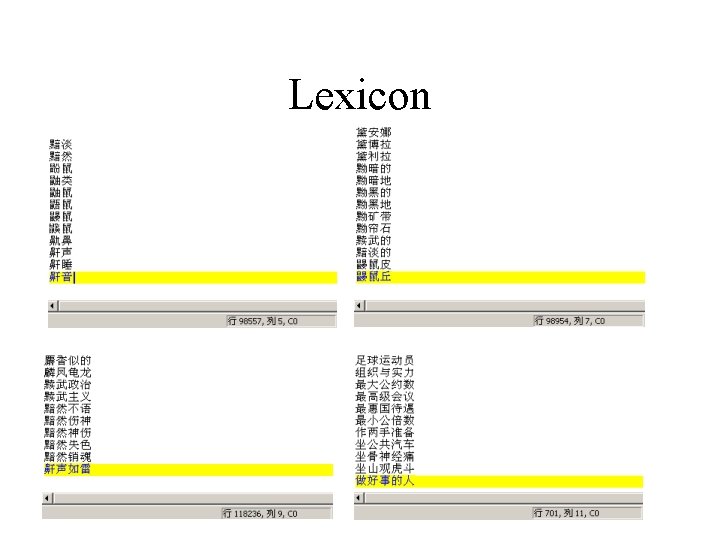 Lexicon 
