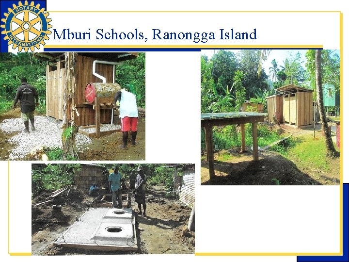 Mburi Schools, Ranongga Island 