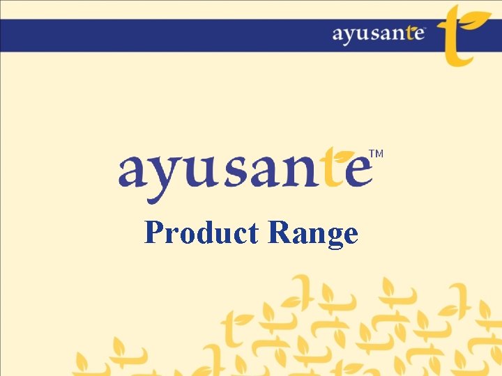Product Range 
