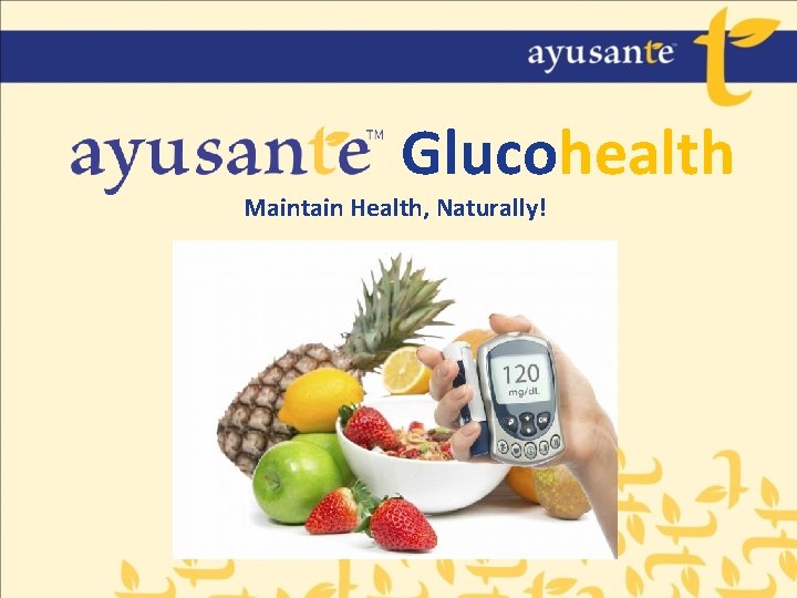 Glucohealth Maintain Health, Naturally! 