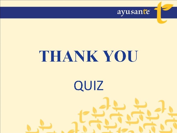 THANK YOU QUIZ 