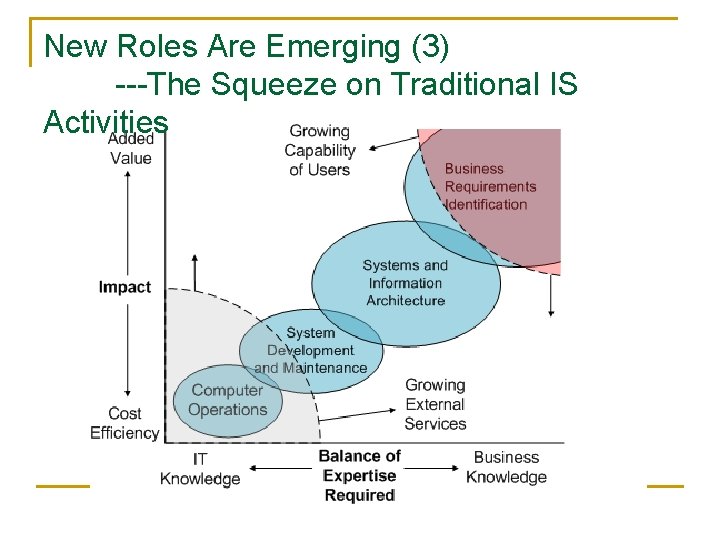 New Roles Are Emerging (3) ---The Squeeze on Traditional IS Activities 