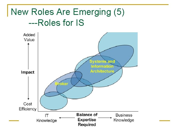 New Roles Are Emerging (5) ---Roles for IS 