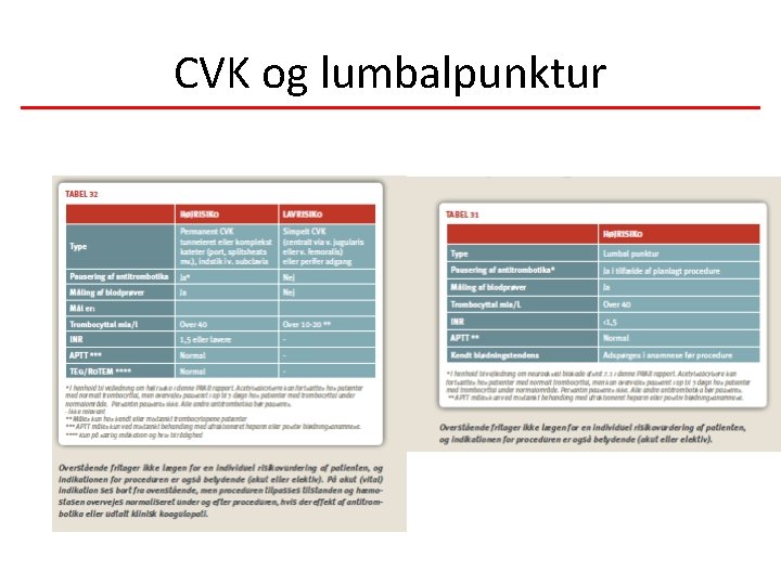 CVK og lumbalpunktur 