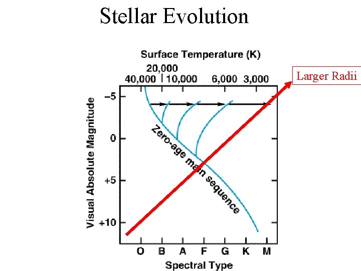 Stellar Evolution Larger Radii 