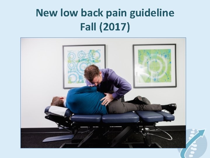 New low back pain guideline Fall (2017) 