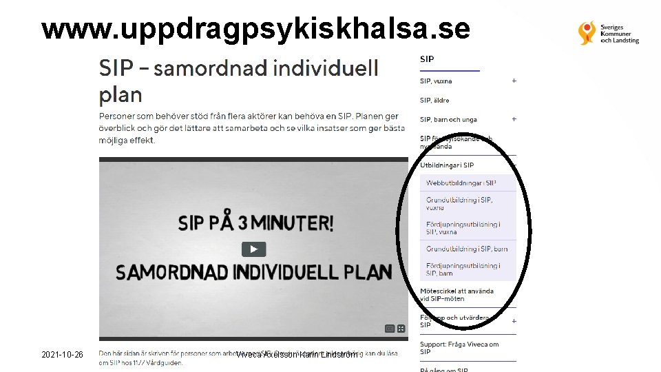 www. uppdragpsykiskhalsa. se 2021 -10 -26 Viveca Axelsson Karin Lindström 