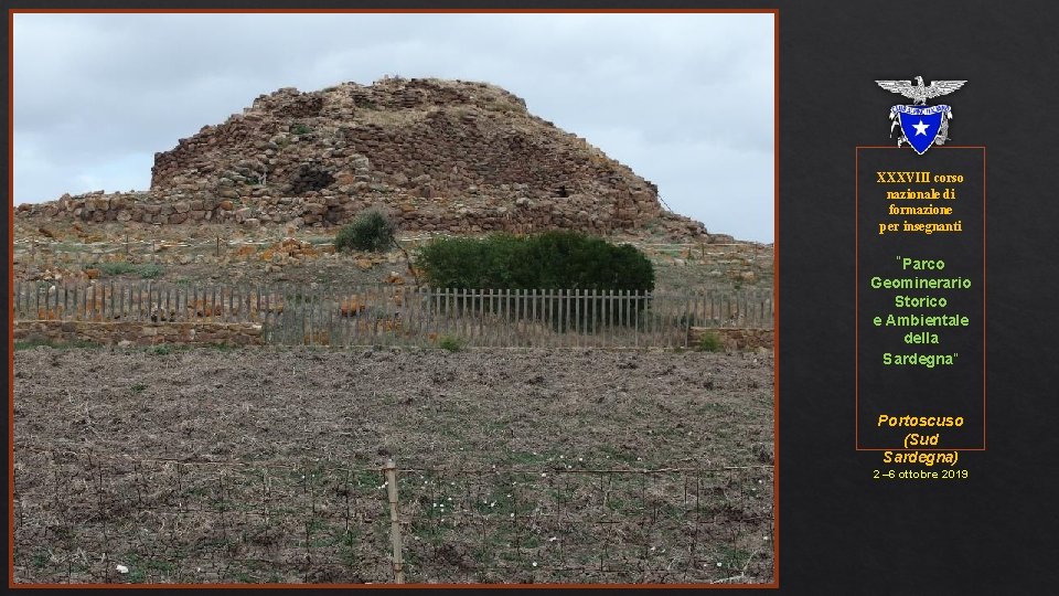 XXXVIII corso nazionale di formazione per insegnanti “Parco Geominerario Storico e Ambientale della Sardegna”