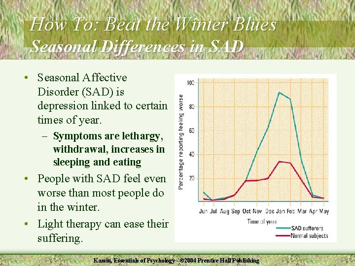 How To: Beat the Winter Blues Seasonal Differences in SAD • Seasonal Affective Disorder