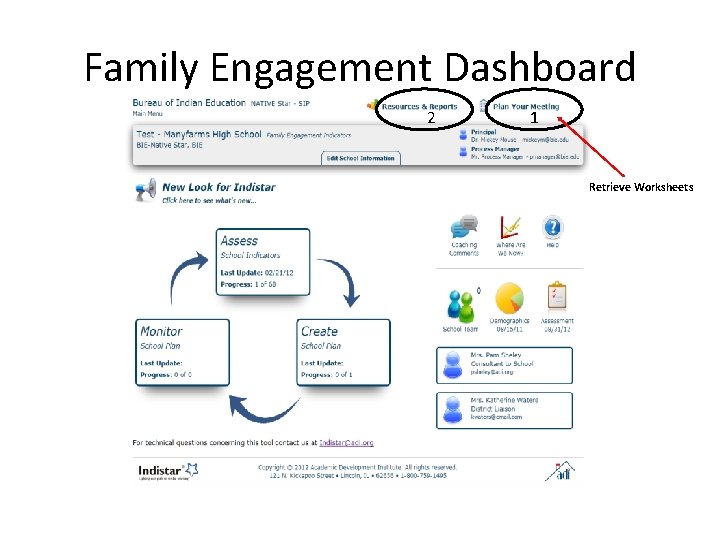 Family Engagement Dashboard 2 1 Retrieve Worksheets 