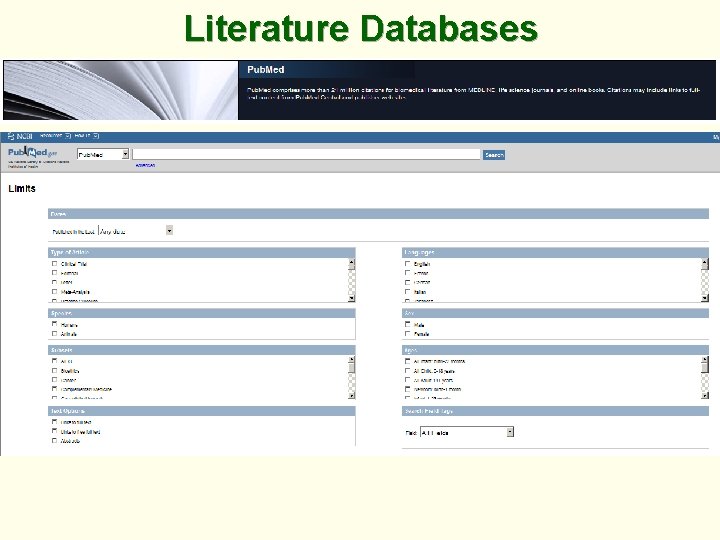 Literature Databases 