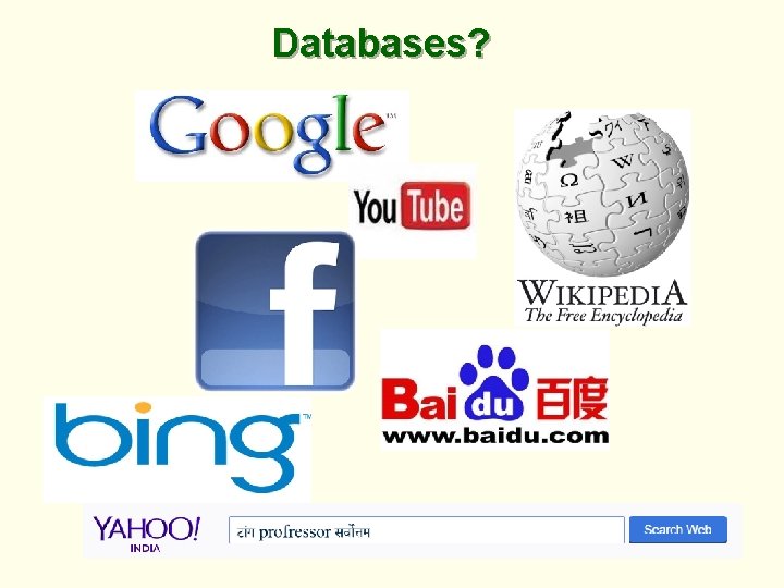 Databases? 