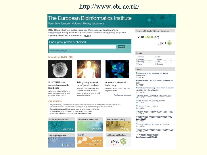 http: //www. ebi. ac. uk/ 