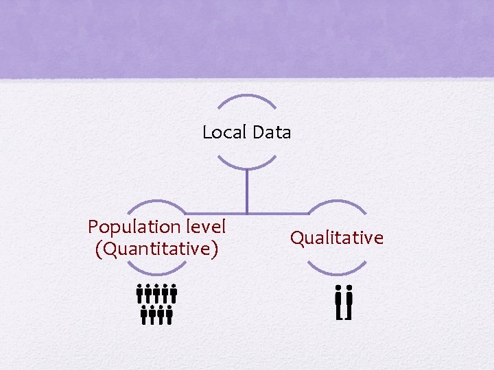 Local Data Population level (Quantitative) Qualitative 