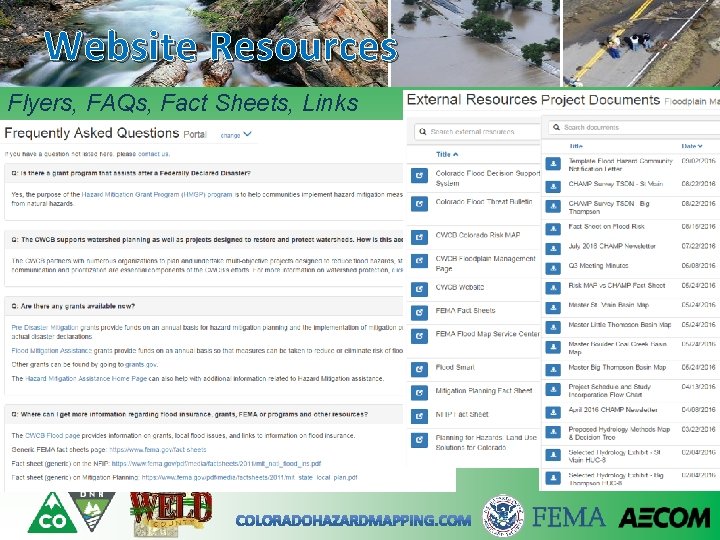 Website Resources Flyers, FAQs, Fact Sheets, Links 